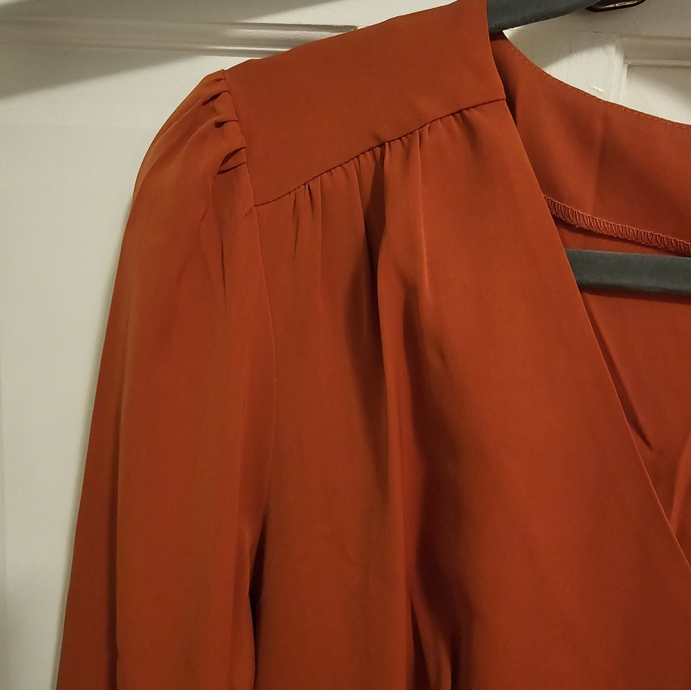 Rihoas Terracotta Long Sleeve Dress - Picture 3 of 6